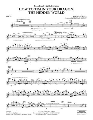 how to train your dragon flute sheet music the art of storytelling through musical notes